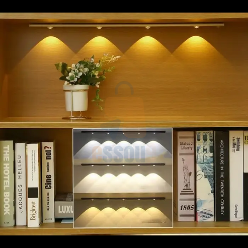 Lampe LED À Détecteur De Mouvement Avec 4 Ampoules